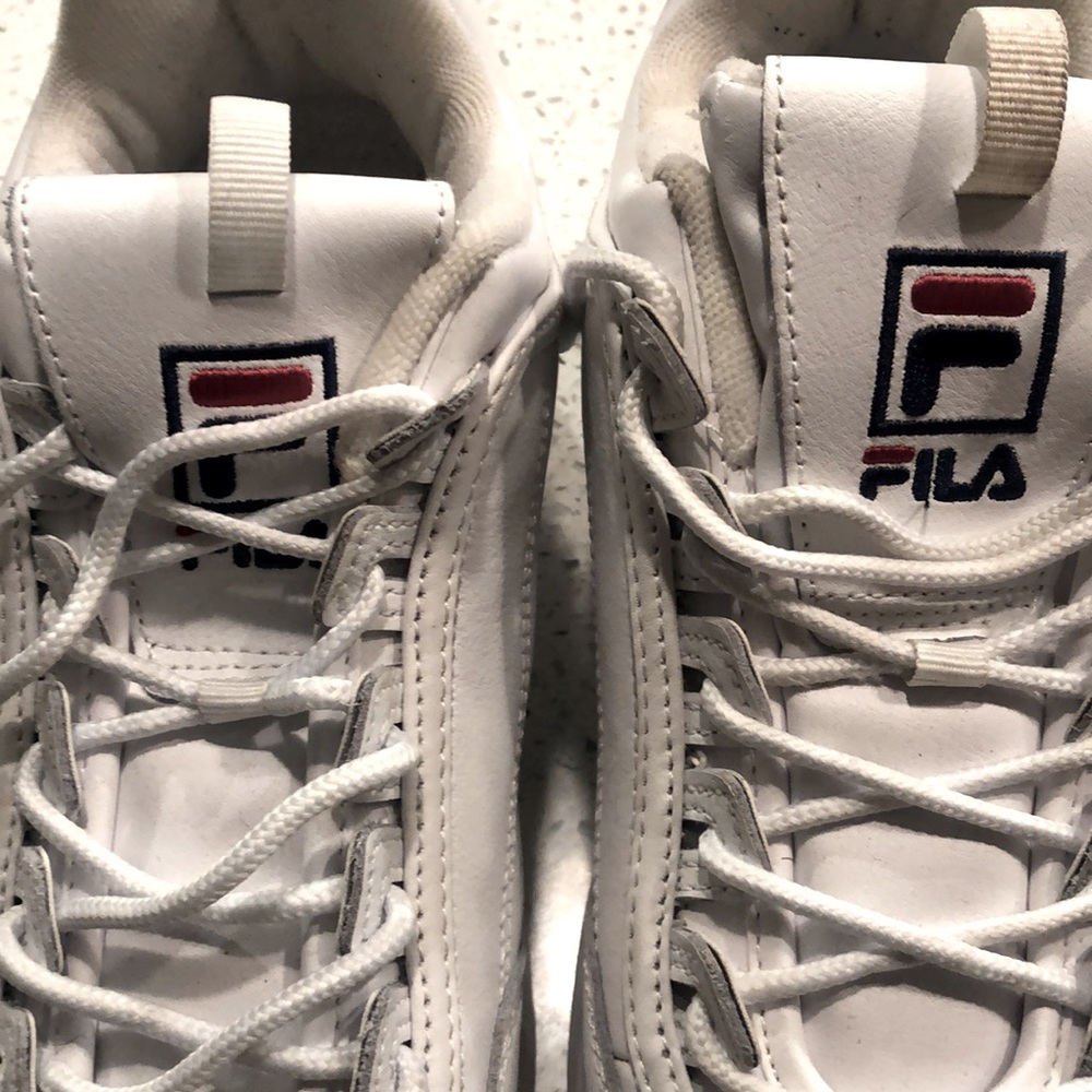 Fila Chunky White Shoes View 2